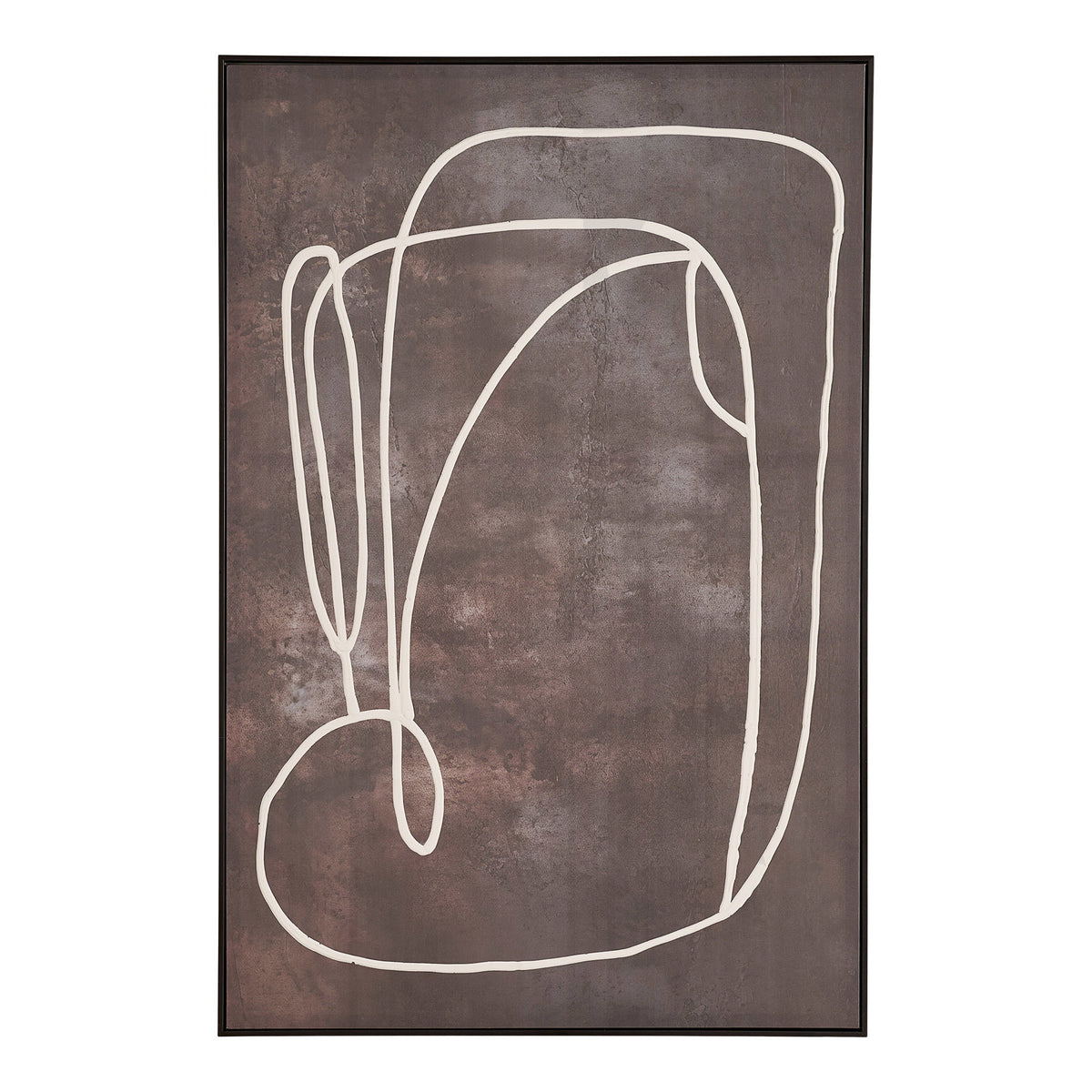 APIA – תמונת קנבס בגוון חום כהה, 80×120