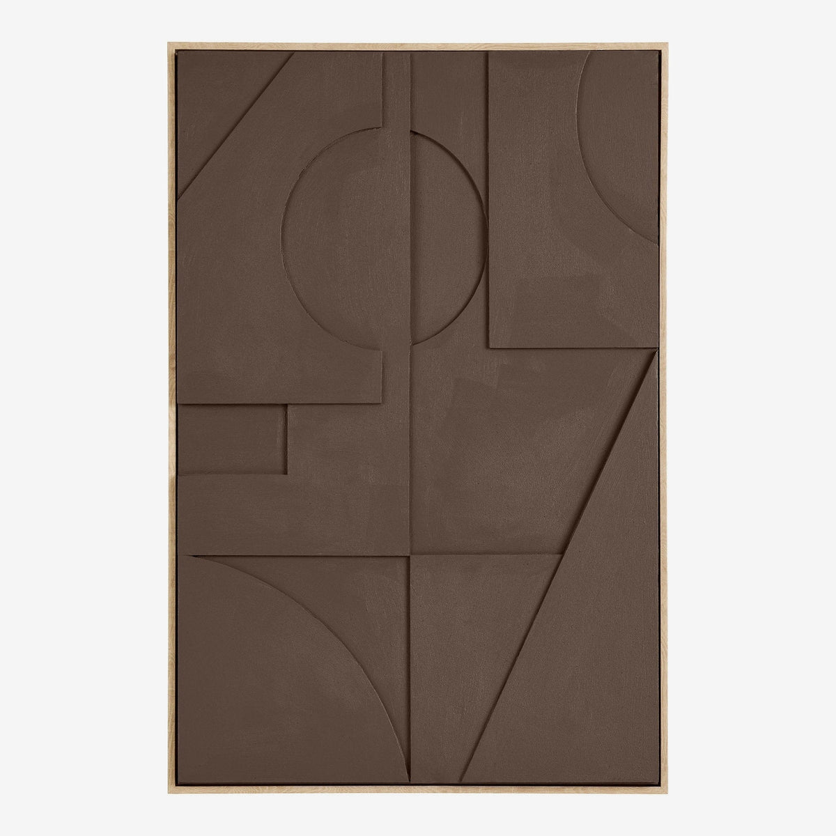 BELLA – תמונת קיר עם רליף בגוון חום, 60×90