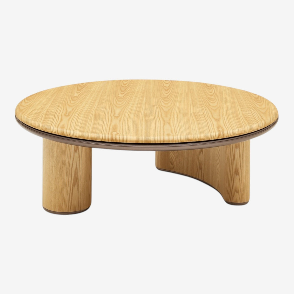 JEEN שולחן סלון בחיפוי פורניר אלון אמריקאי (Ash)