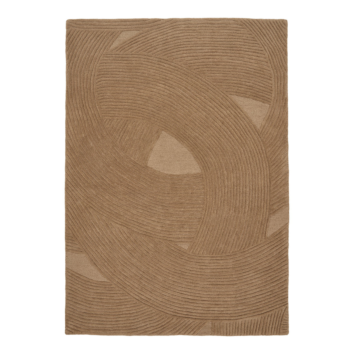 PUNA – שטיח צמר בעבודת יד בגוון טבעי, 200×300