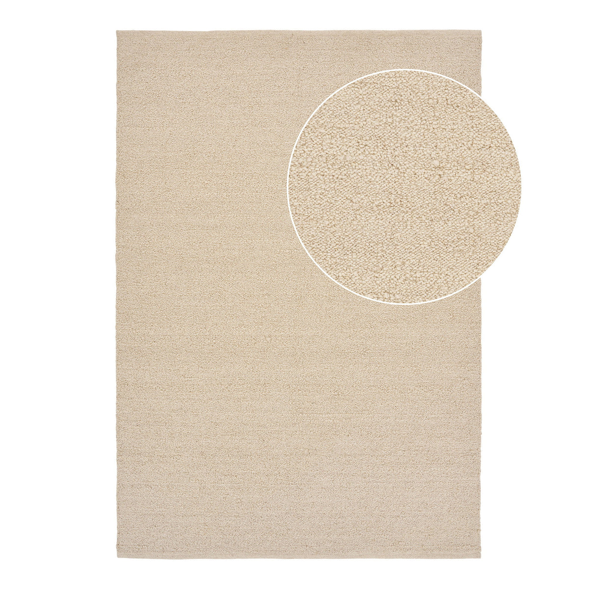 BELA – שטיח ארוג בעבודת יד בגוון בז׳, 200×300