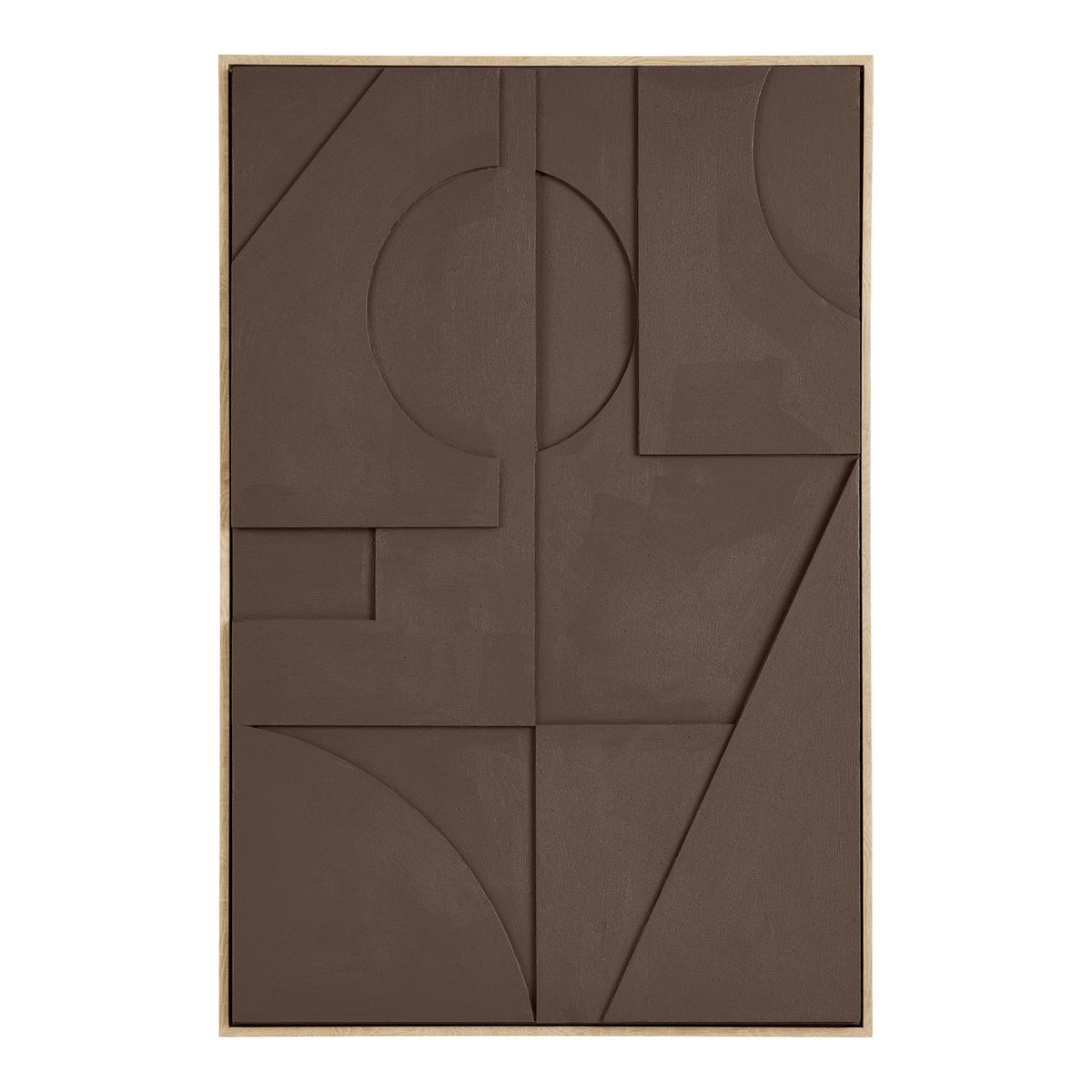 BELLA – תמונת קיר עם רליף בגוון חום, 60×90