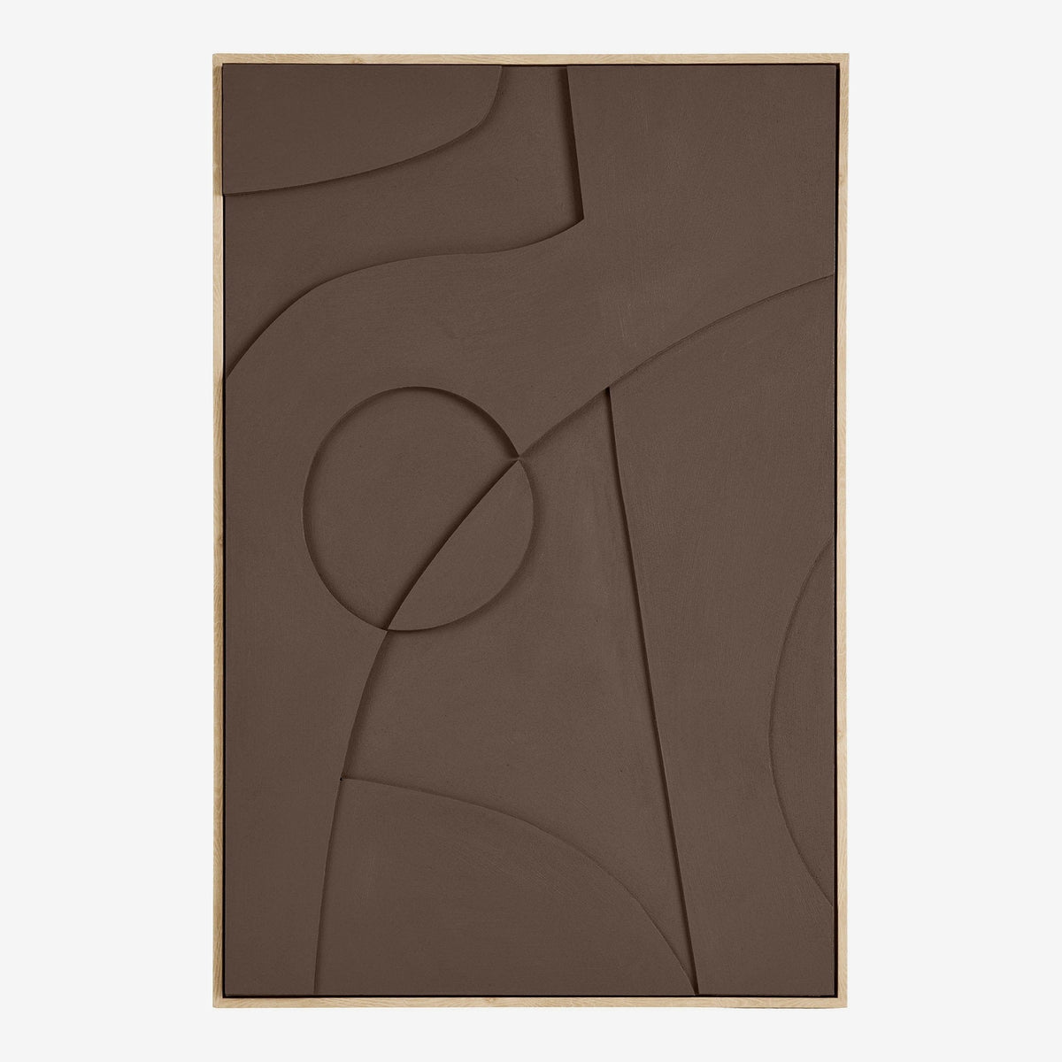 BELLI – תמונת קיר עם רליף בגוון חום, 60×90