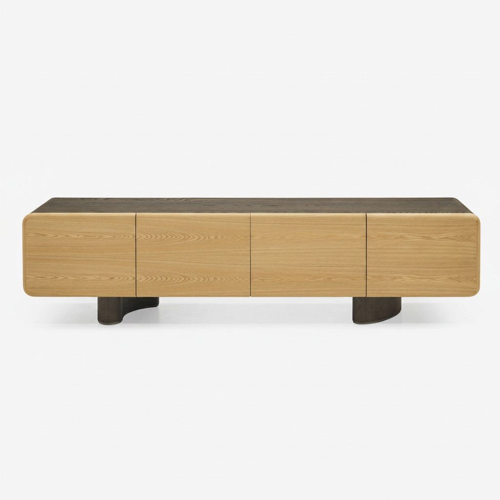 FOUM מזנון בחיפוי עץ בוקיצה (Elm) טבעי