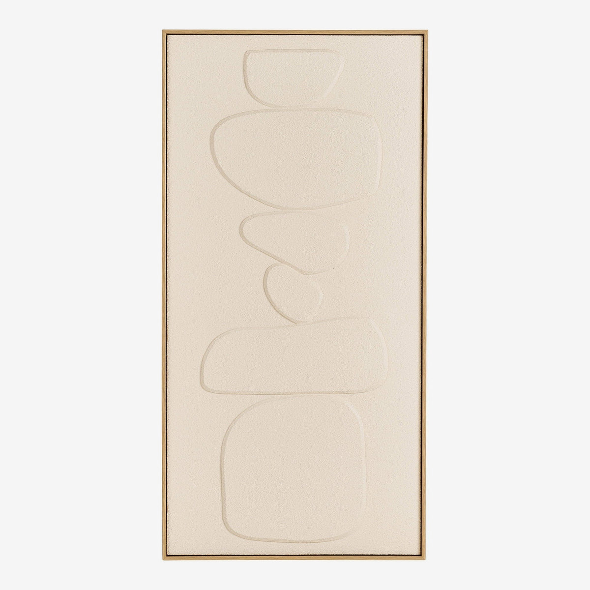 VIKA – תמונת קיר עם רליף בגוון בז׳, 60×120